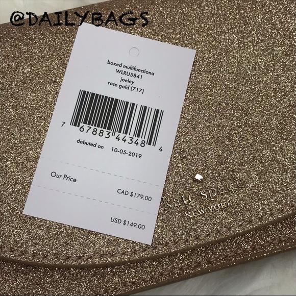 KATE SPADE JOELEY MULTI FUNCTIONAL WALLET GOLD - Picture 8 of 8